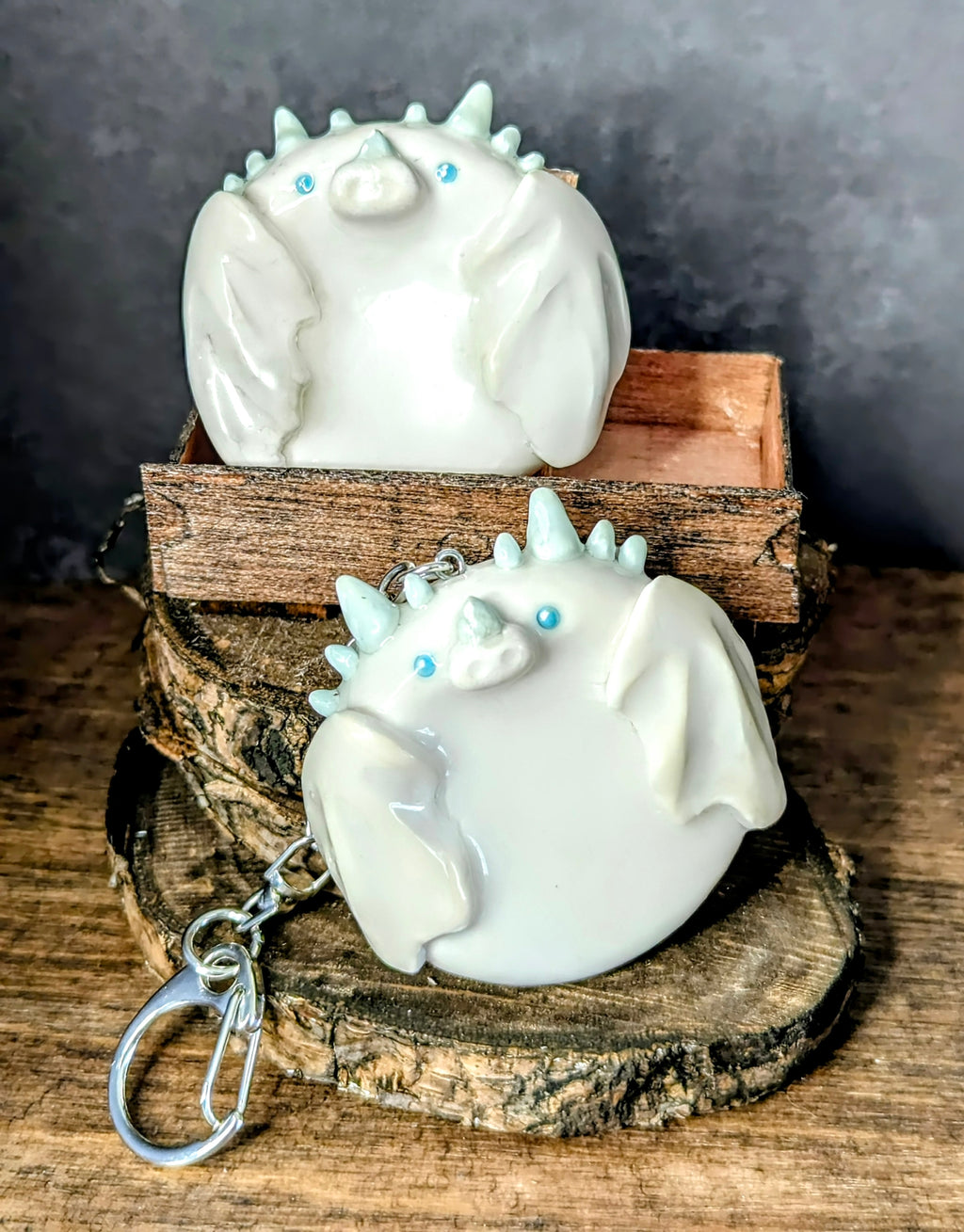 Handcrafted Ice Dragon Worry Stone