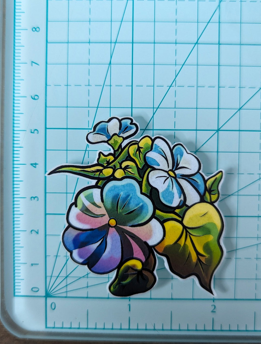 Morning Glory Flower Sticker