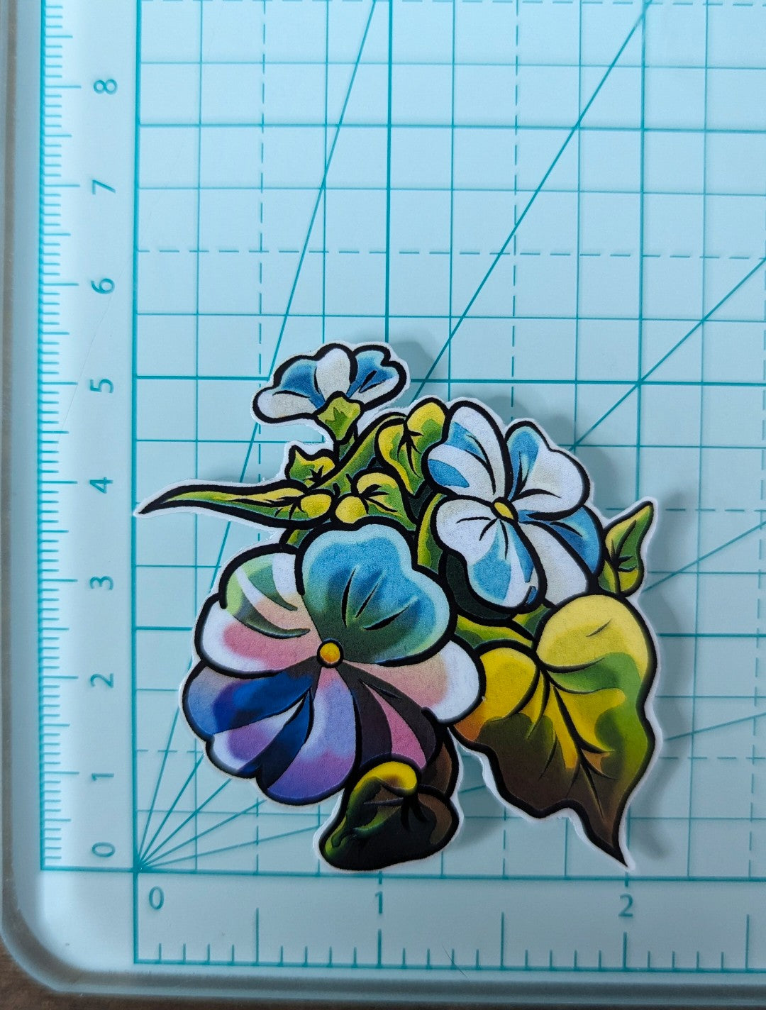 Morning Glory Flower Sticker