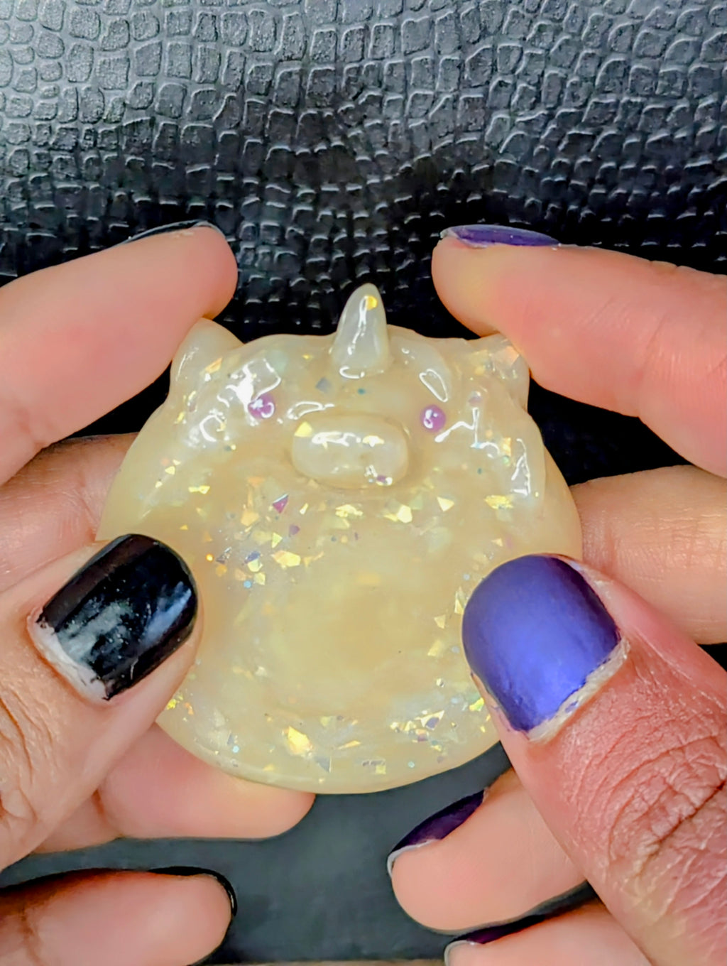 Handcrafted Sparkle Unicorn Worry Stone